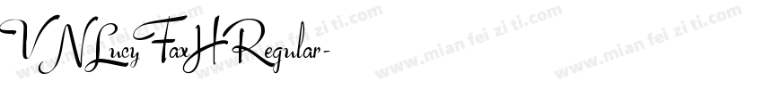 VNLucyFaxH Regular字体转换